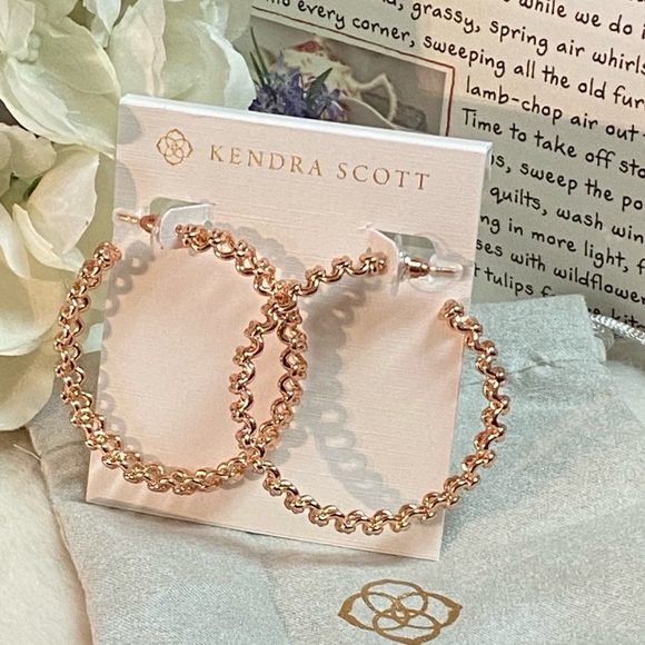 NEW KENDRA SCOTT FALLYN HOOP EARRINGS